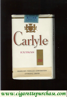 Carlyle Extras cigarettes